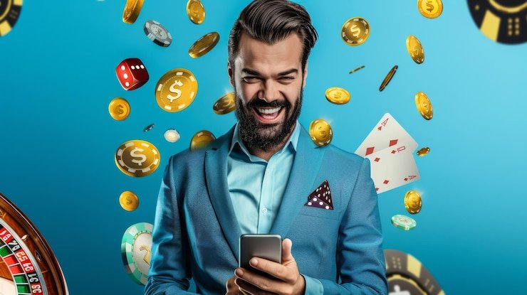 Meja dealer langsung dengan kartu dan chip